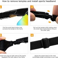 FREE SOLDIER Sports Sunglasses 5 in 1 Polarized Cycling Glasses for Men Women Tactical Military Glas, снимка 7 - Спортна екипировка - 33679319