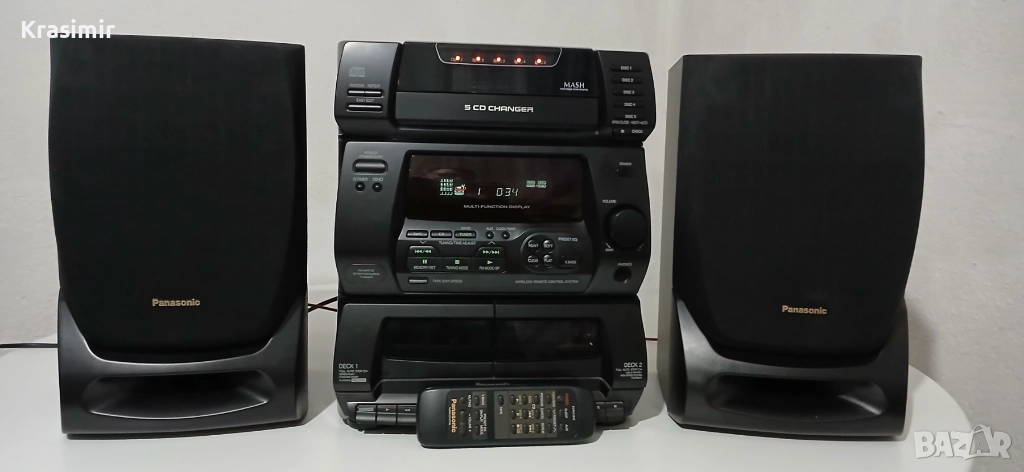 Panasonic SA-CH34 оригинални колони SB-CH34 Дистанционно, снимка 1