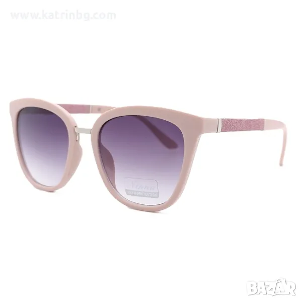 Дамски слънчеви очила котешко око в розово с брокат Код на продукта:DASL-30, снимка 1