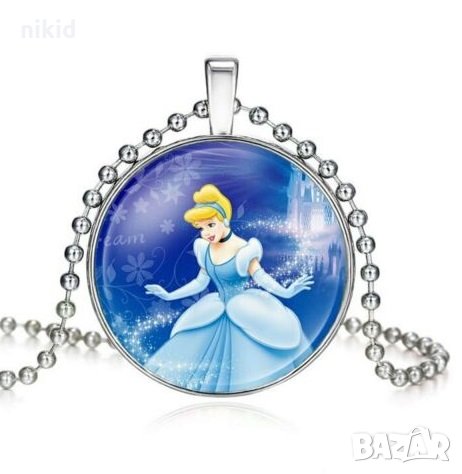 Пепеляшка Cinderella детско колие гердан сребрист, снимка 1