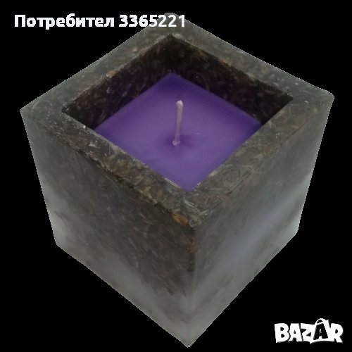 Куб с лавандула свещи, снимка 1