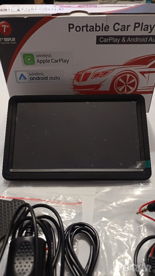 Преносим автомобилен мултимедиен плейър – CarPlay & Android Auto (7"), снимка 1
