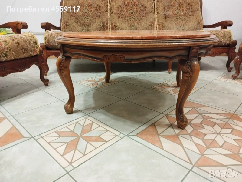 Ретро холна маса в стил луи XV, снимка 1