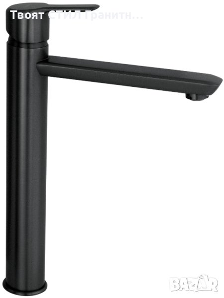 BQA_N20N Висок Черен стоящ смесител за мивка за Баня модел Arnika Nero LU, снимка 1