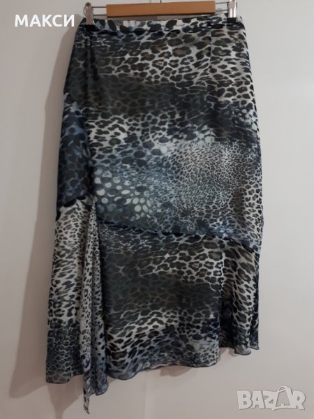 Маркова макси ефектна и ефирна пола с подплата, снимка 1