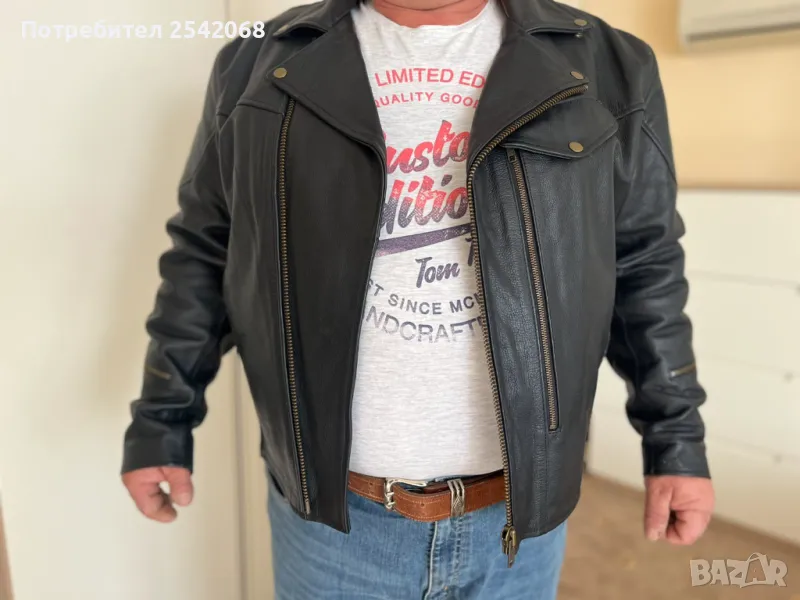 Кожено мотористко яке модел Pistol Pit, снимка 1