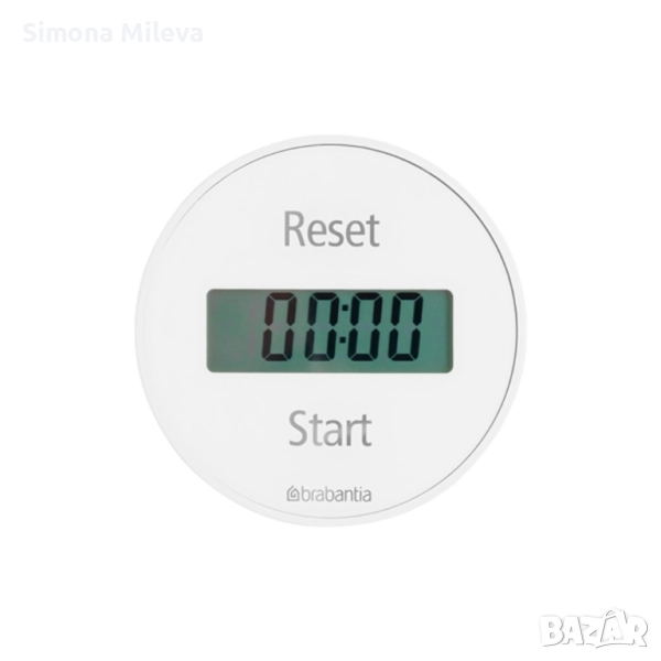 Таймер кухненски Brabantia White, дигитален, с магнит, снимка 1