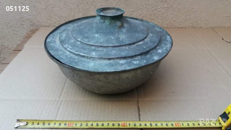 кована възрожденска бакърена тенджера , снимка 1