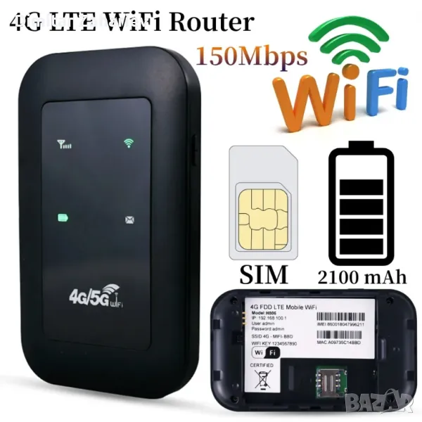 Продавам рутер 4G WiFi Router LTE, снимка 1