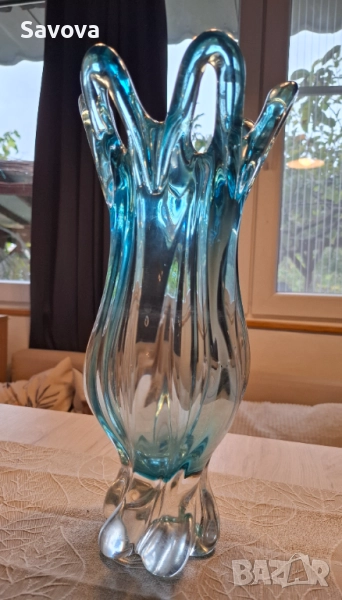 Кристална ваза Бохемия, снимка 1