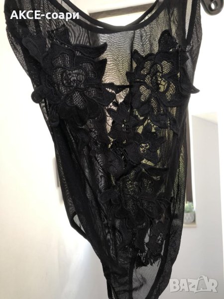 Луксозно боди тюл и дантела, S, Отлично!, снимка 1