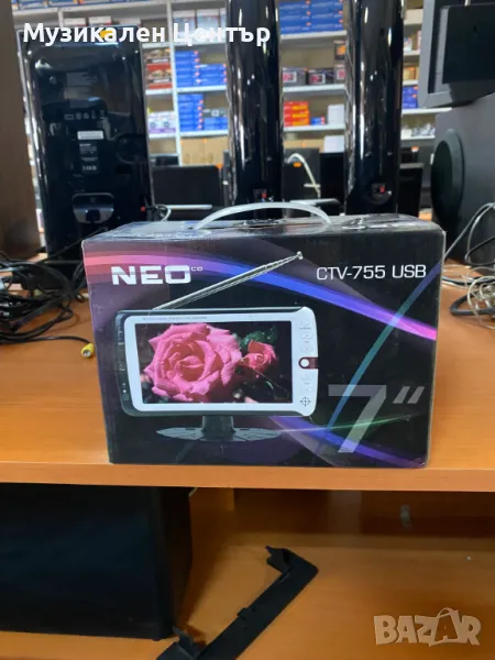 Преносим Телевизор със 7-инчов TFT Екран NEO CTV-755 USB, снимка 1