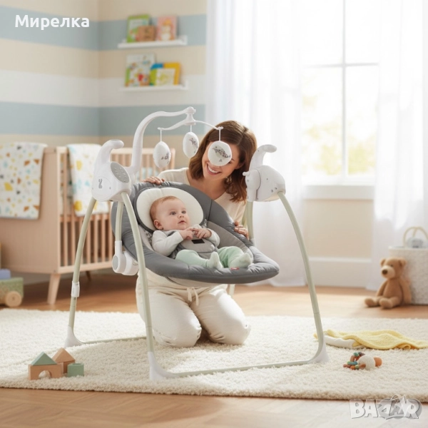 Електрическа люлка за бебе Zizito Hana, снимка 1