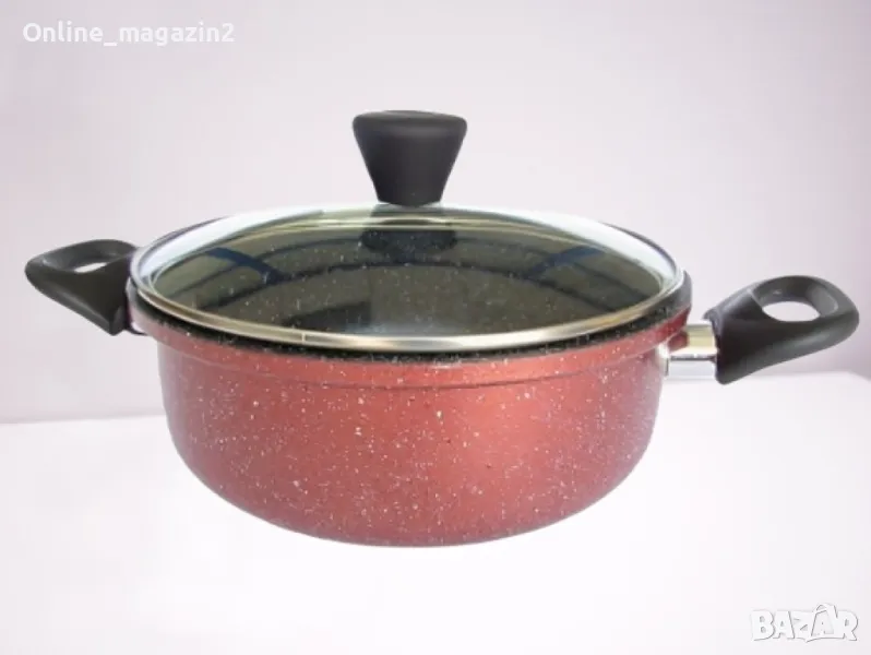 Тенджера Rosberg R51318G22, Бордо меланж, снимка 1