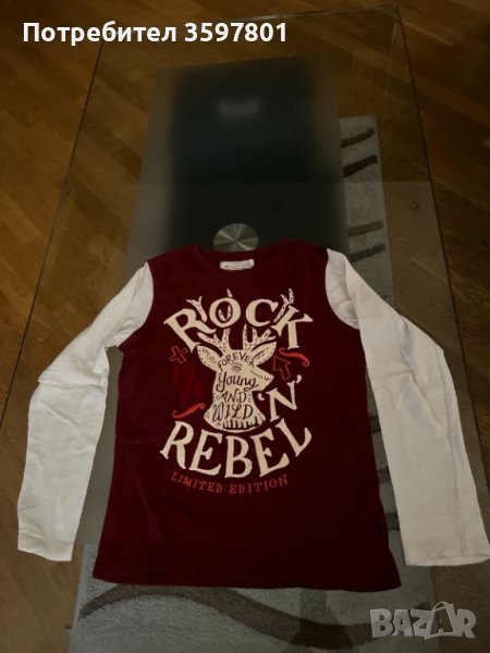 Памучна блуза с дълъг ръкав за момче / НМ / , снимка 1