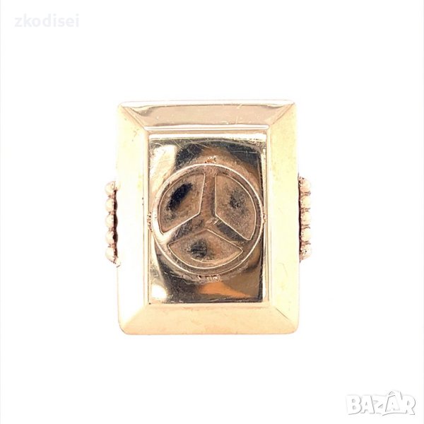 Златен мъжки пръстен 9,92гр. размер:65 14кр. проба:585 модел:20495-5, снимка 1
