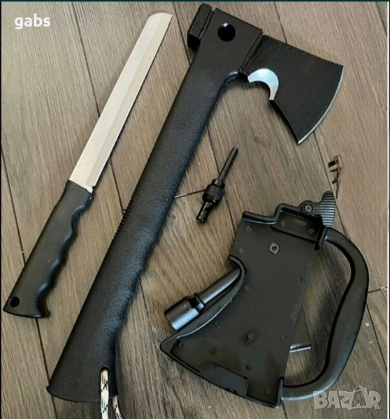 Руска туристическа мултифункционална брадва  5в1, снимка 1