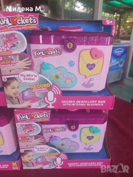 Funlockets кутия за бижута с рекордер за съобщения , снимка 1