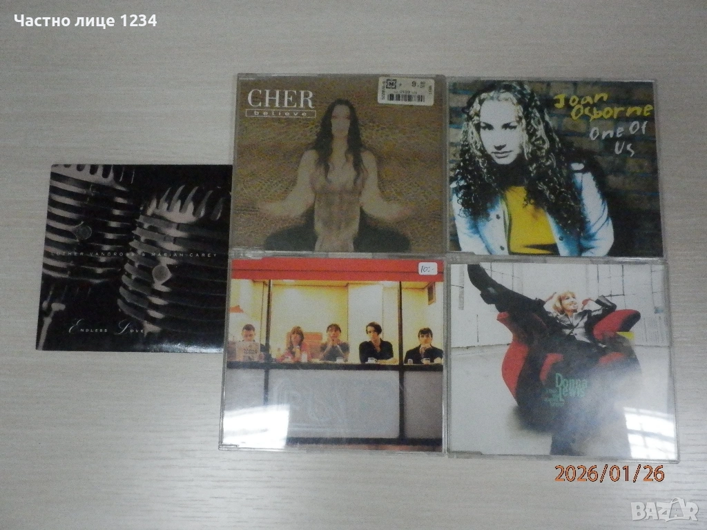 Joan Osborne - Cher -  Donna Lewis - Pulp - singles, снимка 1