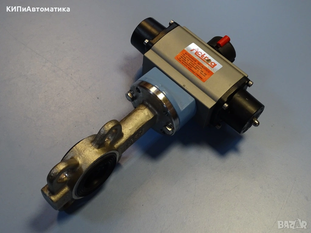 бътерфлай клапа с двойнодействаща пневматична задвижка TTV 4044-ND PN10-16 DN32-40, снимка 1