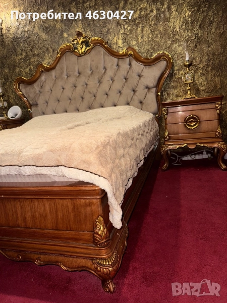 Луксозна спалня с 2 броя нощни шкафчета + матрак , снимка 1