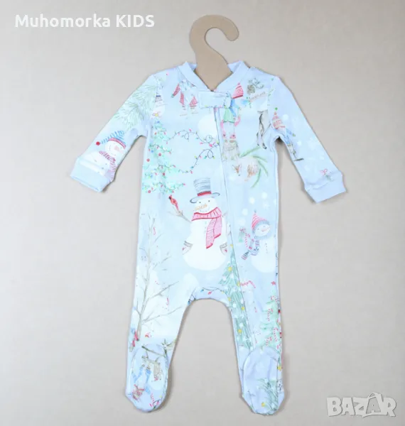 бебешка пижама / гащеризон Pottery barn Kids 50 0-3 56 62 3-6 68 6-9 74 9-12 80 12-18 86 18-24, снимка 1