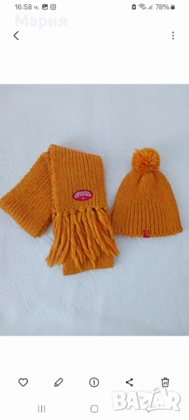 Детски комплект шапка и шал , снимка 1