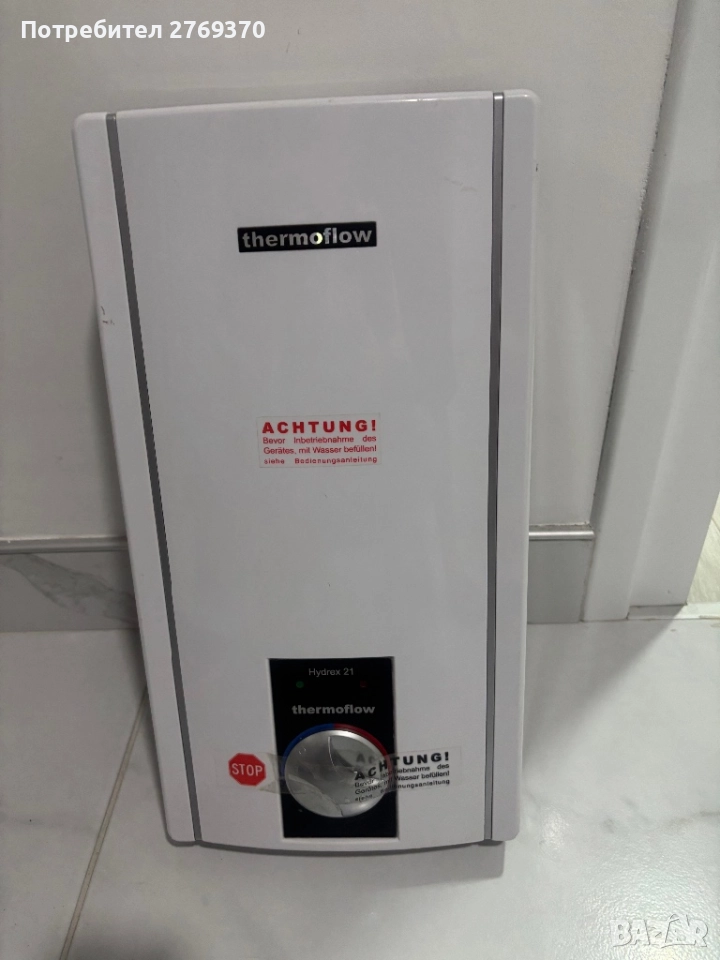 проточен бойлер Thermoflow Hydrex 21 – 21 kW, 400 V (трифазен), IP24, снимка 1