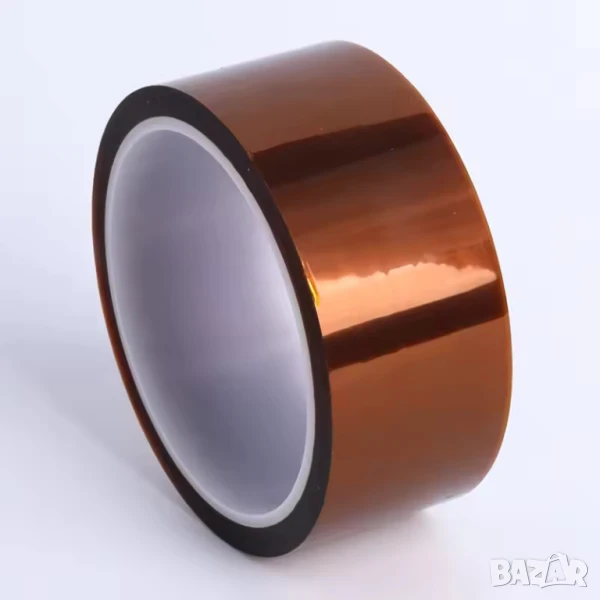 Полиимидна лента за литиеви батерии / дължина 33 метра, 40мм ширина, снимка 1