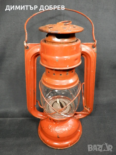 СТАР РЕТРО ВЕТРОУПОРЕН ФЕНЕР ГАЗЕНА ЛАМПА METALOGLOBUS Nr104 ROMANIA, снимка 1