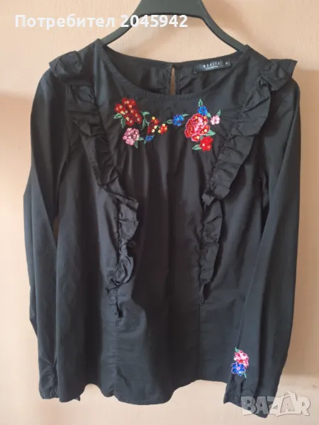 Дамска черна риза MOHITO colektion, снимка 1