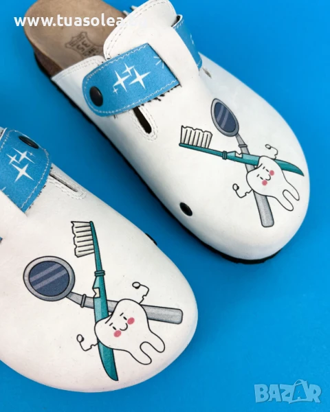 🥁 Намаление - Ортопедични чехли със стелка от естествен велур | Марка Tuasolea, снимка 1