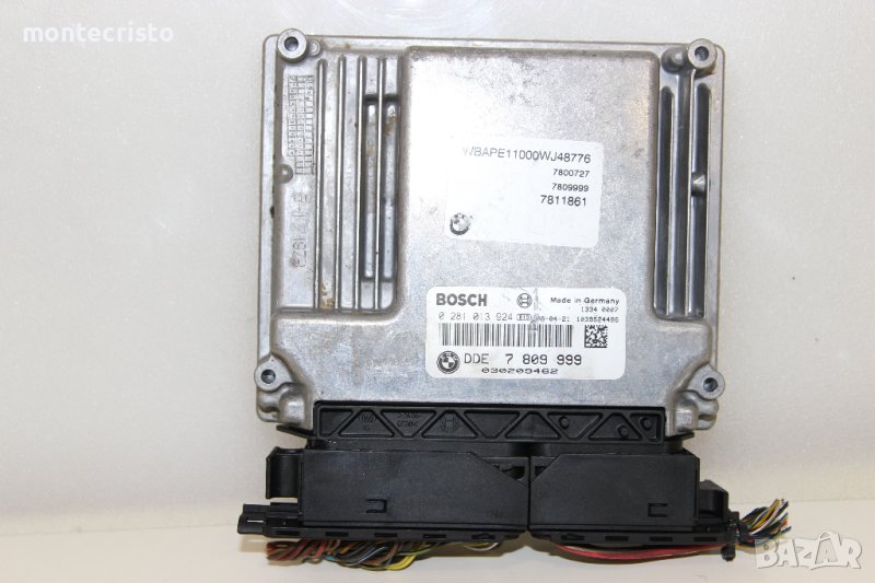 Моторен компютър ECU BMW X3 E83 (2006-2010г.) 0 281 013 924 / 0281013924 / 7 809 999 / 7809999, снимка 1