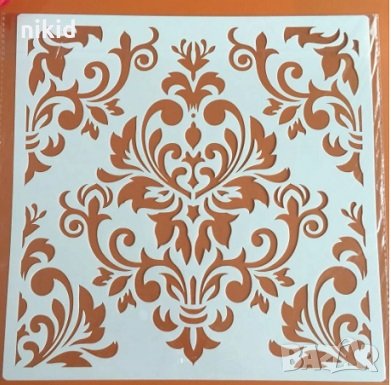 01 30*30 см Мандала Орнаменти стенсил шаблон за декор торта мебел стена с боя плат арт scrapbooking, снимка 1