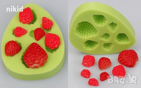 7 размера ягоди ягода силиконов молд форма за украса торта с фондан шоколад смола гипс , снимка 1