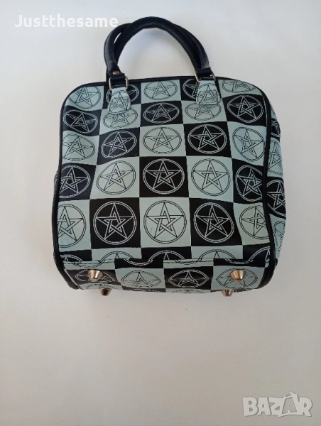 Чанта Дамска Изкуствена Кожа Пентаграм, снимка 1