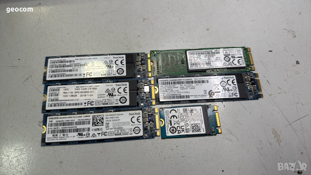 128GB SSD SanDisk X400 M2-2280 (S-ATAIII 6.0,540/520Mbps,TLC), снимка 1