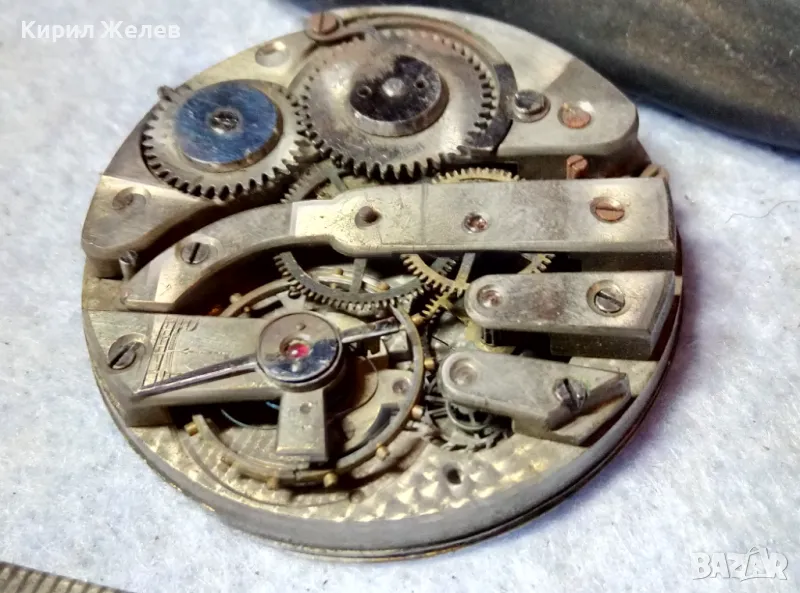 МЕХАНИЗЪМ от КОЛЕКЦИОНЕРСКИ СТАР ДЖОБЕН ЧАСОВНИК с ПОРЦЕЛАНОВ ЦИФЕРБЛАТ с РИМСКИ ЦИФРИ 49649, снимка 1