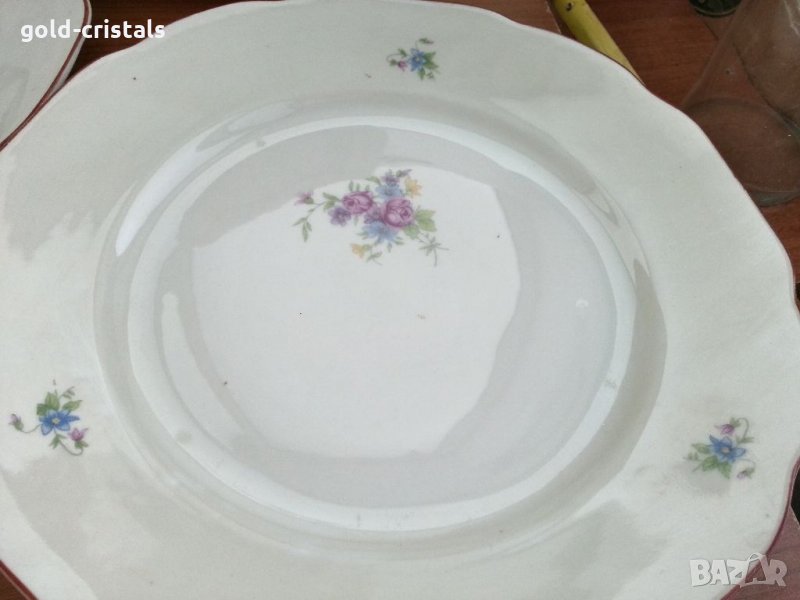 Стар български порцелан чинии, снимка 1