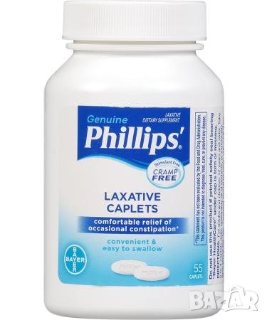 Слабителни хранителна добавка Phillips Bayer Laxative caplets, снимка 1