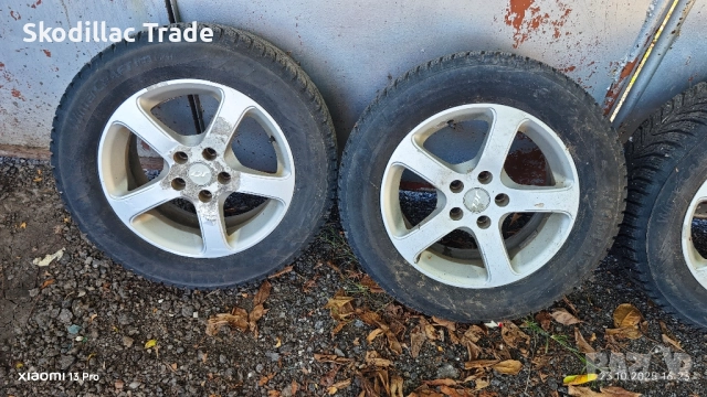 Алуминиеви джанти 17" със зимни гуми с шипове., снимка 3 - Гуми и джанти - 52156526