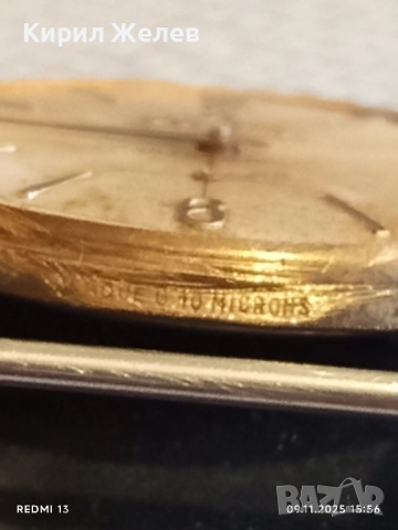 Рядък механичен часовник Aretta swiss made няма стъкло с позлата Au 10 за КОЛЕКЦИОНЕРИ 51530, снимка 8 - Антикварни и старинни предмети - 52351977