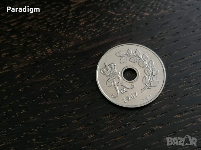 Mонета - Дания - 25 оре | 1967г., снимка 1 - Нумизматика и бонистика - 28349946