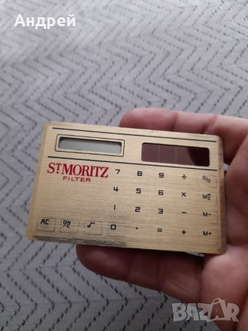 Стар калкулатор St.Moritz, снимка 2 - Други ценни предмети - 52945066