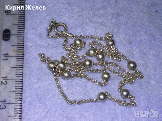 ПОСРЕБРЕНО ИТАЛИАНСКО НЕЖНО ФЕШЪН АРТ КОЛИЕ от БЛАГОРОДНА НЕРЪЖДАЕМА СТОМАНА 40233, снимка 5 - Колиета, медальони, синджири - 43225098