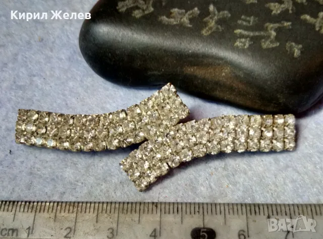 ЕФЕКТНА ШАРМАНТНА АРТИСТИЧНА ПОСРЕБРЕНА ШНОЛА ФИБА За КОСА с ФАСЕТИРАНИ ИСКРЯЩИ КРИСТАЛИ 26460, снимка 7 - Аксесоари за коса - 48842480