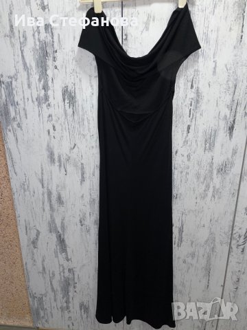    официялна черна еластична рокля с гол гръб-Ted Baker, снимка 6 - Рокли - 19917146