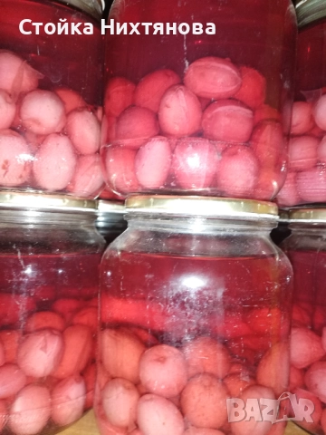 Продавам домашно приготвени  компоти Ягоди.Вишни Дренки и Мармалат от сини сливи, снимка 5 - Домашни продукти - 47419444