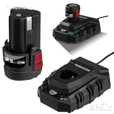 Комплект Акумулаторна Батерия PARKSIDE Performance PAPK 12 A1 2.5Ah със Зарядно Устройство