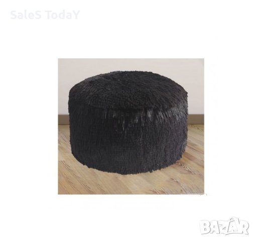 Надуваема табуретка, мини пуф, черен, снимка 2 - Столове - 39920979